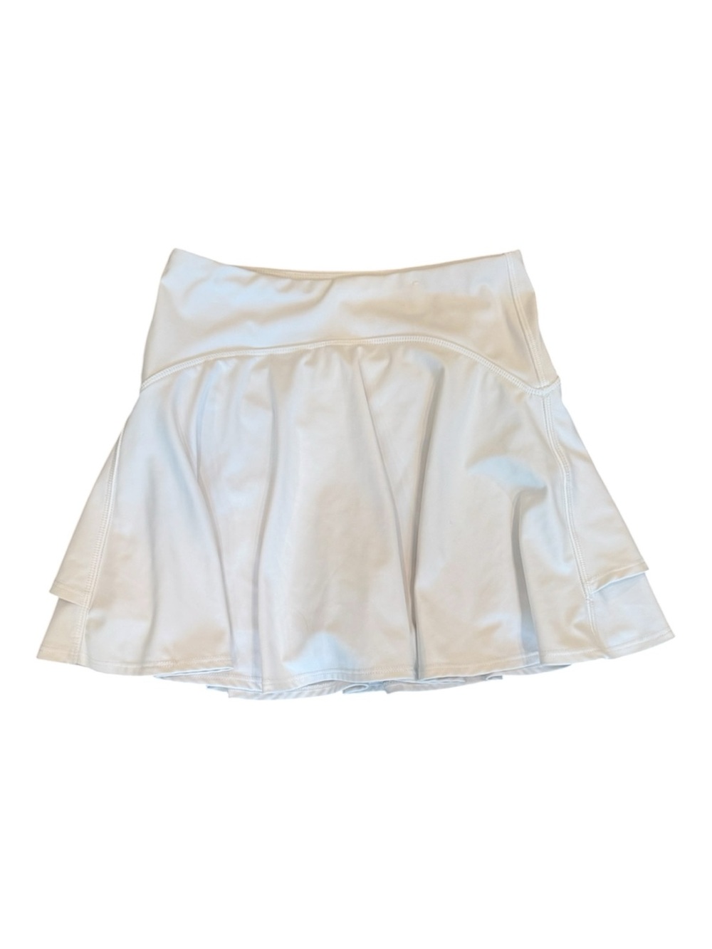 Women's White Flared Active Skirt